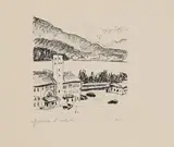 Vue des Grisons by Albert Marquet, Lithographie sur vélin, épreuve annotée «épreuve d'artiste» signée du monogramme, sold Dec 2023