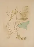Etude de femme. 1893 by Henri de Toulouse-Lautrec, Lithographie sur vélin, sold Dec 2023
