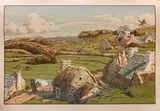 Le Hameau, planche 15 de la série «LesAspects de la Nature». 1899 by Henri Rivière, Lithographie en couleurs sur vélin glacé, sold Dec 2023