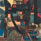 Safranda by Maurice Estève, 1969, Lithographie en couleurs sur vélin, sold Nov 2023
