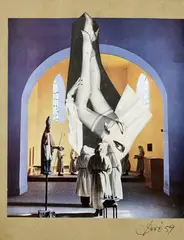 SANS TITRE by Gudmundur Erro, 1959, Collage sur papier signé et daté en bas à droite, sold Oct 2018