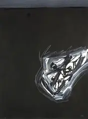 LE CHIEN DE GOYA by Antonio Saura Atarés, 1997, Gouache, encre de chine et crayon sur papier signé et daté en bas à droite, sold Oct 2018
