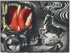 SANS TITRE by Marcel van Eeden, 2015, Crayon, fusain et aquarelle sur papier, sold Jun 2018