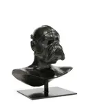 AUTOPORTRAIT N°1 by Jean-Michel Pradel-Fraysse, 2004, Bronze à patine noire, sold Jun 2018