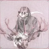 PLUTO ET BAMBI by Pascal Laborde, 2005, Crayon sur papier calque, nappe à carreaux et plexiglas sur panneau signé, sold Jun 2018