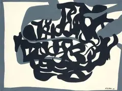 SANS TITRE by Carla Accardi, 1961, Gouache sur papier signé et daté en bas à droite, sold Mar 2018
