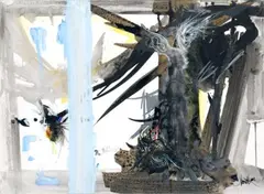 SANS TITRE by Raymond Moretti, Aquarelle et gouache sur papier signé en bas à droite, sold Mar 2018
