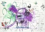 SANS TITRE by Jean Tinguely, Technique mixte et collage sur fond lithographique signé en bas à droite et numéroté, sold Mar 2018