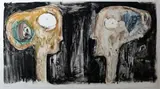 Sans titre (têtes) by Slavko Kopač, Encre et gouache sur papier, sold Jun 2017