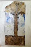Le chêne 1985 by Slavko Kopač, Technique mixte et collage sur panneau signé et daté au dos titré sur une étiquette au dos, sold Jun 2017