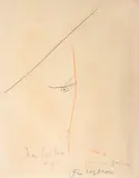 Profil de Mentonnaise by Jean Cocteau, 1957, Mine de plomb et crayons de couleurs sur papier, sold Nov 2024