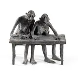 La Dernière Soupe by Marc Petit, 1998, Épreuve en bronze patiné, sold Nov 2024