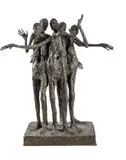 La Fuite by Marc Petit, 2000, Épreuve en bronze patiné, sold Nov 2024