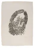 Visage by Akbar Padamsee, 1995, Lithographie sur papier, sold Nov 2024