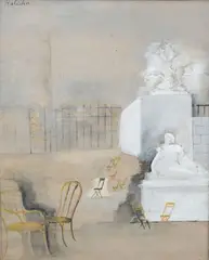 Vue des Tuileries by Alice Halicka, Aquarelle et gouache sur papier, sold Nov 2024