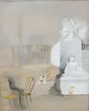 Vue des Tuileries by Alice Halicka, Aquarelle et gouache sur papier, sold Nov 2024