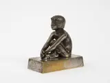 Faunesse assise by Paul Silvestre, Épreuve d'édition en bronze argenté, sold Nov 2024