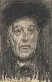 Portrait d'homme au chapeau by Théophile Steinlen, Crayon sur papier, sold Oct 2024