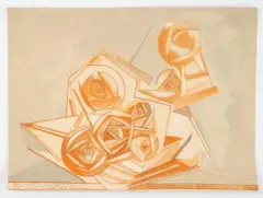 Roses des sables by Françoise Gilot, Lithographie sur papier, sold Sep 2024