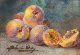 Nature morte aux pêches by Blanche Odin, Aquarelle sur papier, sold Jun 2024