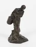 La laitière by Jules Dalou, Épreuve en bronze patiné, sold Jun 2024