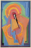Composition cubiste by Robert Pouyaud, 1943, Gouache sur papier, sold Jun 2024