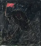 Le promeneur by Jean-Charles Blais, Pastel gras, sold Nov 2022