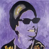 Portrait , Impressive People 3 Oum Kalthoum by Pierre Koukjian, 2009, Toile, sold Nov 2022