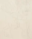 [FRANCE] Cavalier ailé by Henri Laurens, Crayon sur papier, sold Dec 2024