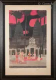 Nuit à Angkor Vat, danse khmère by Bernard Cathelin, Lithographie en couleur signée, sold Nov 2024
