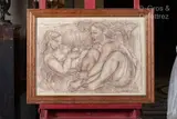 Femmes alanguies by René Andrei, Pastel sur papier, sold Nov 2024