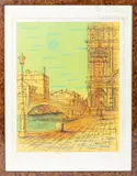 Le pont du Rialto by Jean Carzou, Lithographie signée A vue :, sold Oct 2024