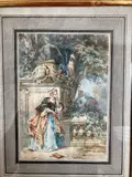 L’indiscrète by Adam Buck, 1793, Aquarelle signée et datée en bas à droite, sold Oct 2024