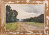 Pise les Cascine" 1880 by Gaston Béthune, Aquarelle signée, sold Oct 2024