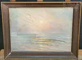 Coucher de soleil sur la mer by Arsen Shapanyan, Pastel sur papier, sold Sep 2024