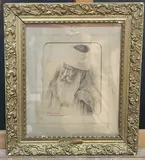 Vieil homme barbu by Robert Savayan, 1901, Lithographie sur papier datée, sold Sep 2024