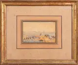Soldat pendant la conquête de l'Algérie by Théodore Jung, 1846, Aquarelle signée et datée en bas à gauche, sold Jul 2024