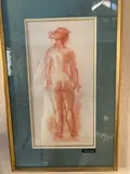 Femme nue de dos by Paul Belmondo, Sanguine signé et dédicacé en bas à gauche, sold Jul 2024