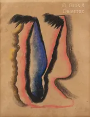 Sans titre by Ernst Engel-Pak, Pastel, sold Jul 2024