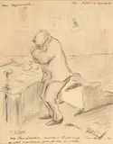 Les responsables by Henri Gabriel Ibels, Crayon et crayon de couleurs, sold Jul 2024