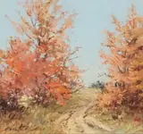 Sans titre - Automne by Berthe des Clayes, Pastel, sold Aug 2024