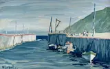Sans titre - Canal by Wilfrid Corbeil, Gouache, sold Aug 2024