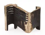 Structure by Richard Klode, Bronze à patine dorée et foncée, sold Aug 2024