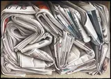 Newspaper in Geometry by Joan Pujol, Aquarelle sur papier, sold Jun 2024