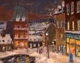 Soirée tranquille en hiver by Horace Champagne, Pastel, sold Jun 2024