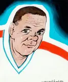 Doug Harvey by Normand Hudon, Encre et aquarelle, sold Dec 2023