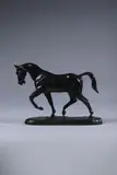 Cheval l'antérieur gauche levé by Irénée Rochard, Épreuve en bronze à patine médaille nuancée, sold May 2024
