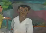 Portrait d'homme by Ricardo Mosner, Gouache sur papier, sold May 2024