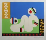 Hommage à H. Matisse by Dimas Macedo, Lithographie, sold Feb 2024