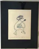 Corneguidouille cornes-au-cul !". Une des 9 illustrations pour JARRY (Alfred). Décervelage. S.l., Alexandre Iolas by Max Ernst, 1971, Lithographie en bleu sur Japon nacré, sold Feb 2024